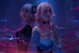Cosplayer encarna a Temen y March 7 de Honkai: Star Rail - dos caras de la misma moneda