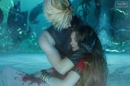 (18+) Косплееры воссоздали трагическую сцену с Клаудом и Айрис из Final Fantasy VII