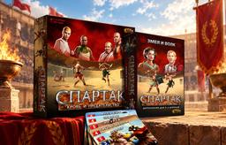 (18+) En Rusia se lanzó una reedición del juego de mesa "Spartacus: Sangre y Traición" con la expansión "Serpiente y Lobo"