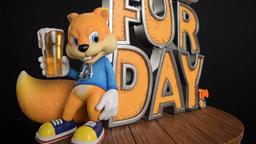 El regreso de la ardilla problemática: First 4 Figures lanzará una estatua con la forma de la portada del juego de plataformas Conker's Bad Fur Day