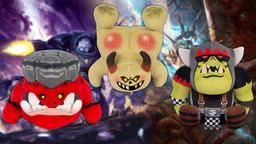 Los fans de Warhammer 40,000 y Age of Sigmar podrán abrazar a un orko de peluche, un nurglete y un squig de TOMY