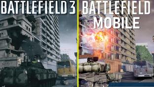 Видео сравнение графики Battlefield Mobile и Battlefield 3