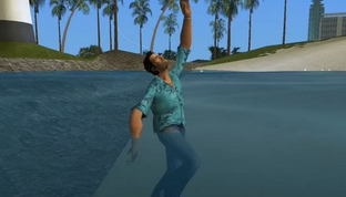 Томми плавает как топор в ремастере GTA Vice City. GTA: The Trilogy «верна традиции»