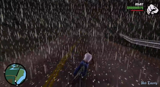 Дождь в ремастере GTA San Andreas льёт так сильно, что практически невозможно играть