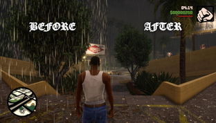 Моддер исправил в ремастерах GTA The Trilogy сильный дождь, который мешал играть