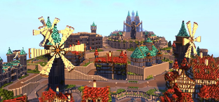 Мондштадт из Genshin Impact воссоздали в Minecraft за 5 месяцев