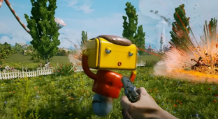 Разработчики Atomic Heart показали геймплей с топором и ёлками