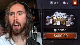 Стример Asmongold высмеял Diablo Immortal за брутальные микротранзакции