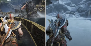 В God of War Ragnarok вернулись старые локации, но зима их изменила. Провели сравнение графики