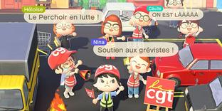 В Animal Crossing вспыхнули протесты французов против повышения пенсионного возраста