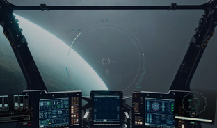 Утечка: геймплей Starfield с неоновыми вывесками и меню покупки корабля