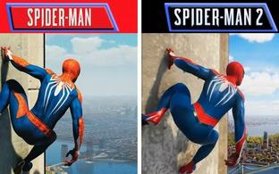 Spider-Man 2 против Spider-Man. Сравнение показывает качество детализации и подробности