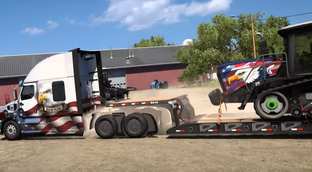 В American Truck Simulator появился Канзас и сельскохозяйственная техника. Релиз Farm Machinery