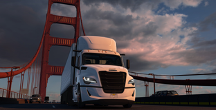 Грузовик пятого поколения в American Truck Simulator. Разработчики показали реальный прототип Cascadia и провели осмотр