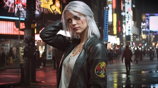 Нейросеть показала экранизацию Cyberpunk 2077 в стиле боевиков 1980-ых годов