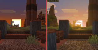 Появилось сравнение старой графики Minecraft с новой из обновления Vibrant Visuals