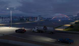 Дорожная сеть Айовы в American Truck Simulator с современной развязкой. Скриншоты дополнения с новым штатом