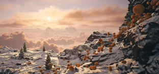 В The Elder Scrolls V Skyrim устроили сырный апокалипсис — движок Unreal Engine 5 не выдержал задумку художника и пришлось умерить аппетит