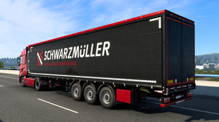 Euro Truck Simulator 2 используют для тест-драйва прицепов Schwarzmüller на выставке в 4D-симуляторе