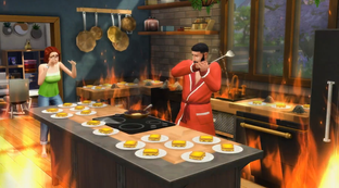 Авторы The Sims 4 показали сырную катастрофу на кухне в честь Дня жареных сэндвичей с сыром