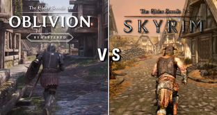 Ремастер TES 4 Oblivion против Skyrim — сравнение графики, физики и механик игр Bethesda