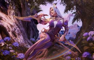 Гибельный клинок из League of Legends: модель показала косплей Катарины из королевства фей