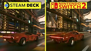 Сравнение Cyberpunk 2077 на Switch 2 и Steam Deck. Какое устройство справится лучше?