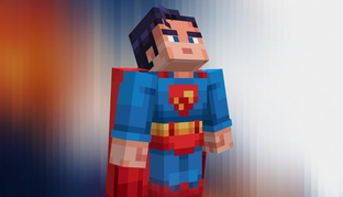 В Minecraft появился кубический Супермен — с забагованными волосами и нечитаемым символом