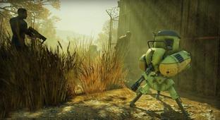 Фанат Fallout 4 воссоздал подвижную турель из игры. Она двигается и стреляет струями воды