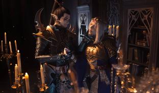 Искры в темноте: косплееры превратились в Маражая и Кассию из Warhammer 40,000: Rogue Trader