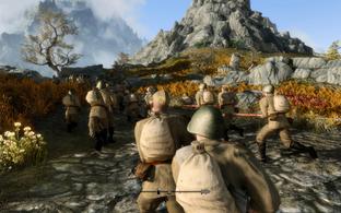Skyrim с помощью мода превратили в войну с танками, бомбардировщиками и красноармейцами