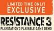 Слух: демо-версия Resistance 3 появится в PSN в начале августа