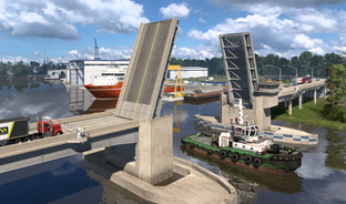 Паромы и разводные мосты Луизианы в American Truck Simulator. Новые скриншоты дополнения про южный штат