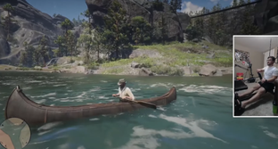 Блогер подключил гребной тренажёр к Red Dead Redemption 2 и «проплыл» по самой длинной реке в реальности