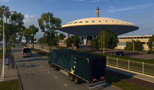 Разработчики Euro Truck Simulator 2 показали новый Эйндховен и завод грузовиков DAF — скриншоты обновления Бенилюкса