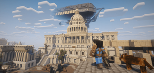 Вышел мод-пак Minecraft с постапокалиптическим миром в стиле Fallout, NPC и оружием