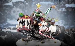 Авторы Warhammer 40,000 показали праздничную миниатюру Красного Гоббо на Сквигмобиле