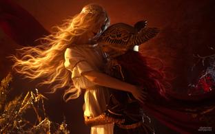 Косплееры показали Микеллу и Малению из Elden Ring: неразрывный союз золота и тлена