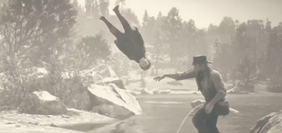 Маленького Джека Марстона превратили в метательное оружие в Red Dead Redemption 2 — эксперимент блогера впечатлил фанатов