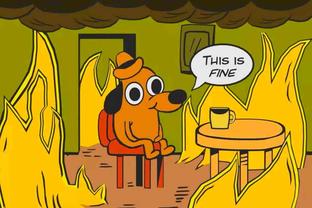 Вышла демоверсия игры по знаменитому мему. Показали первый трейлер This is Fine: Maximum Cope