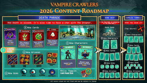 Авторы Vampire Crawlers объявили дату релиза на смартфонах и раскрыли новые детали обновления Death Parade