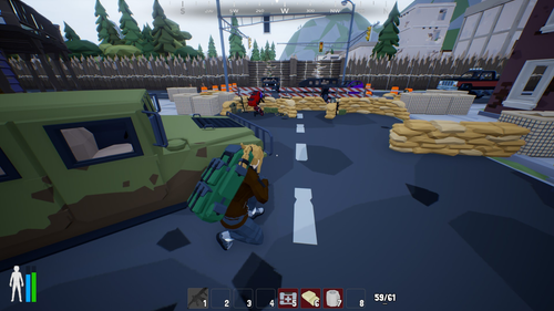 Polygonal zombie apocalypse survival game available for free on Steam