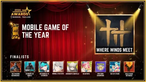 Where Winds Meet стала игрой года, а Talking Tom Cat обошла Genshin Impact: объявлены победители GamingonPhone Awards 2026