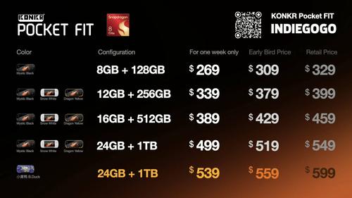 Prices for Pocket Fit Elite with Snapdragon 8 Elite chip