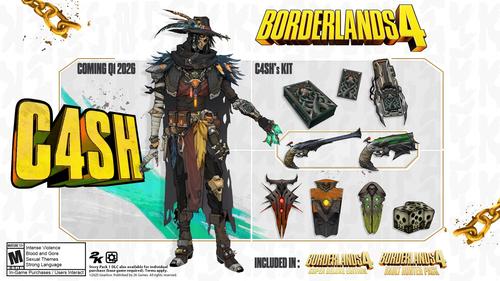 Gearbox представила C4SHA — нового героя Borderlands 4