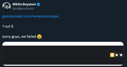 Nikita Buyanov's X Account