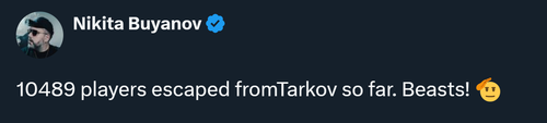 Cuenta de Nikita Buyanov en X