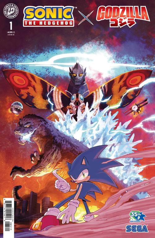Image rights belong to IDW, Sega, Toho, and Miles Arq