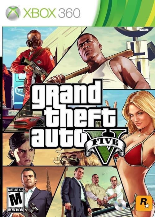 Обложка диска Grand Theft Auto V. Изображение принадлежит Rockstar Games.