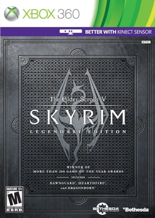 Обложка диска TES V: Skyrim. Изображение принадлежит Bethesda.